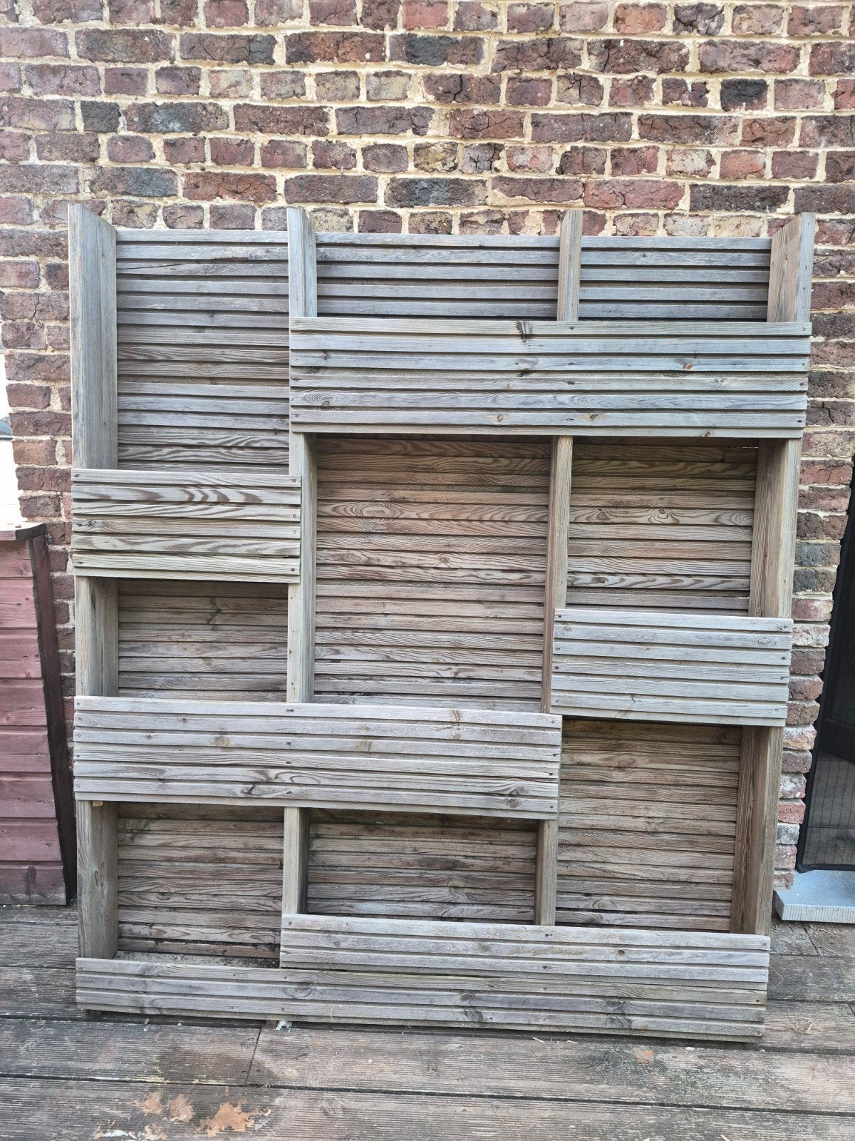 Jardinière verticale en bois, Ophalen, Hout
