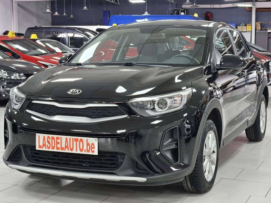 Kia Stonic 1.2i Easy ISG Android Carplay Blue Startstop CAME, Stof, Gebruikt, 4 cilinders, Zwart