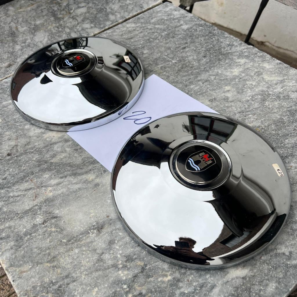 VW wieldop 4x 130 set KG Beetle T14 68 - chroom, Auto diversen, Auto-accessoires, Gebruikt, Ophalen of Verzenden