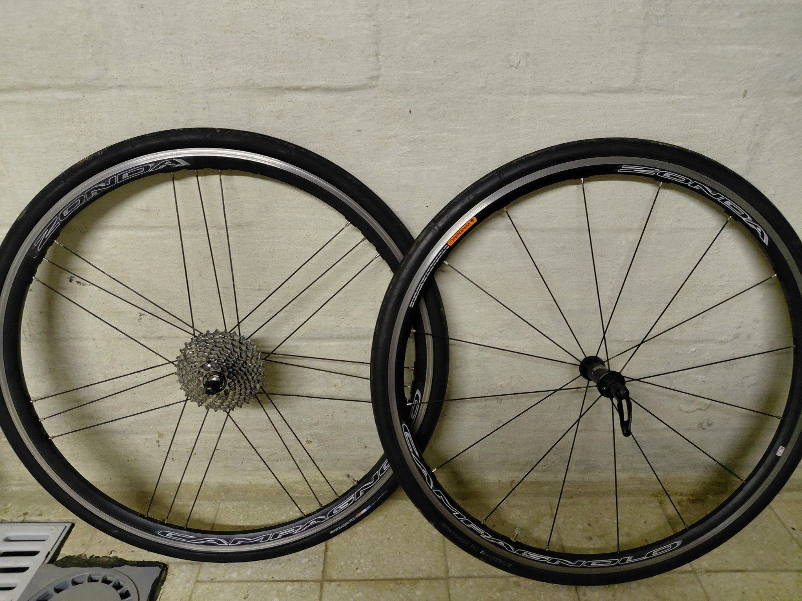 Set wielen campagnolo zonda, Fietsen en Brommers, Ophalen