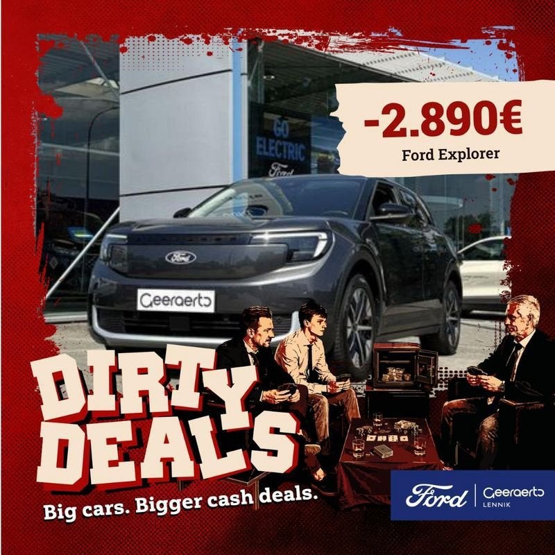 Ford Explorer Electric, Automaat, https://public.car-pass.be/vhr/fc8d32dc-bfc5-4e3d-bea4-9d512e1be0dc, Gebruikt, Zwart