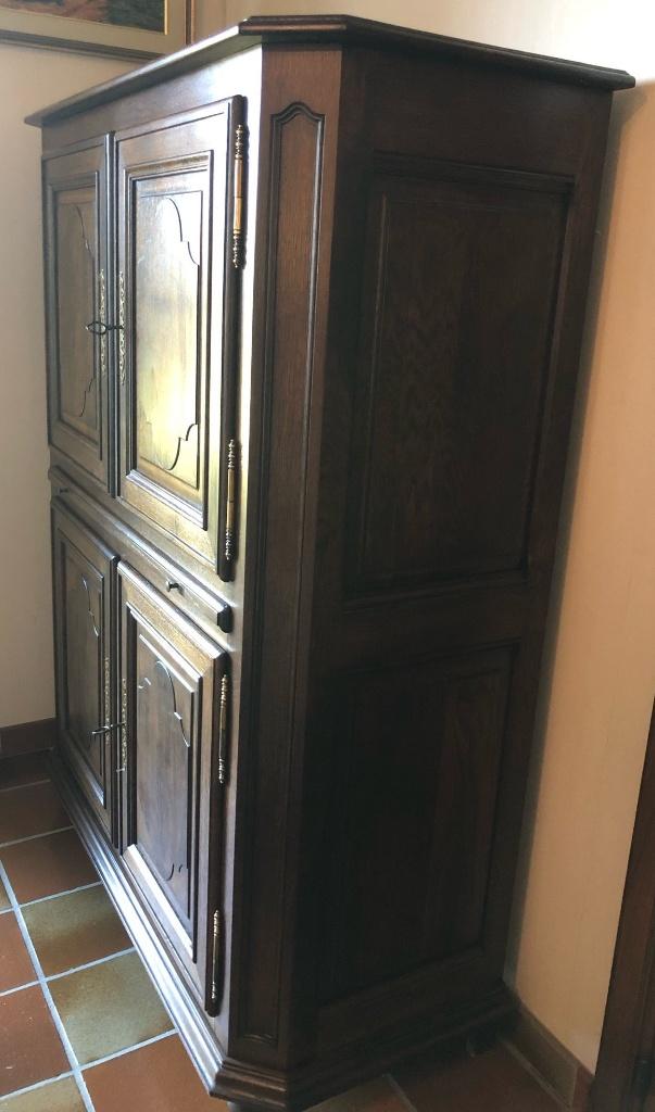 Armoire Bar en chêne, Antiquités & Art, Enlèvement