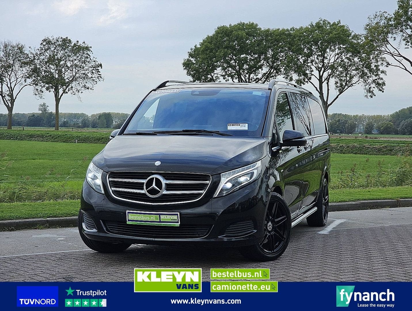 Mercedes-Benz V-KLASSE 250 CDI L3 dubbele cabine 5zits EURO6, Auto's, Automaat, Parkeercamera, Monovolume, Zwart