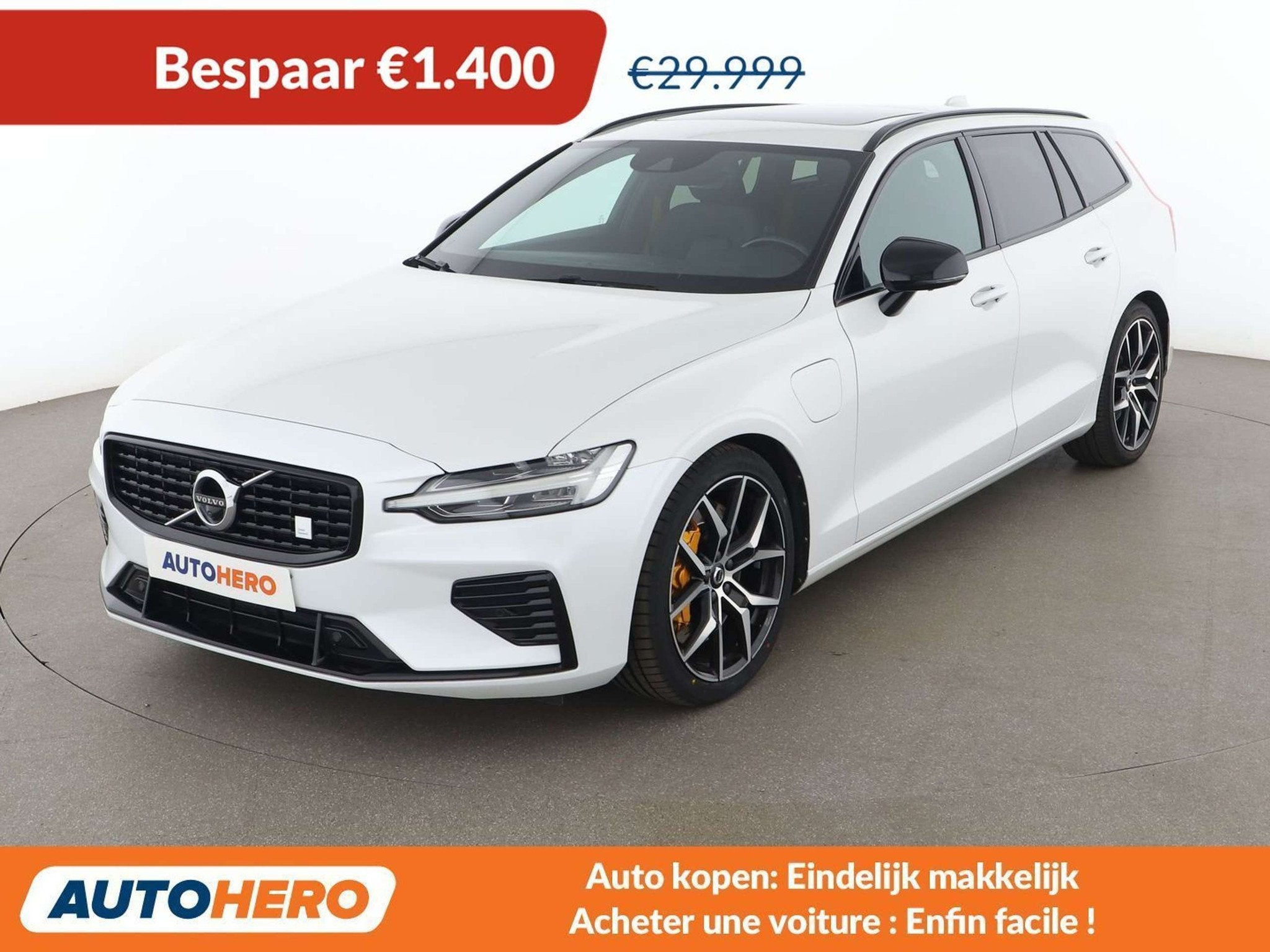 Volvo V60 2.0 T8 Plug-in Hybrid Polestar Engineered AWD, Automaat, Gebruikt, 1969 cc, Wit