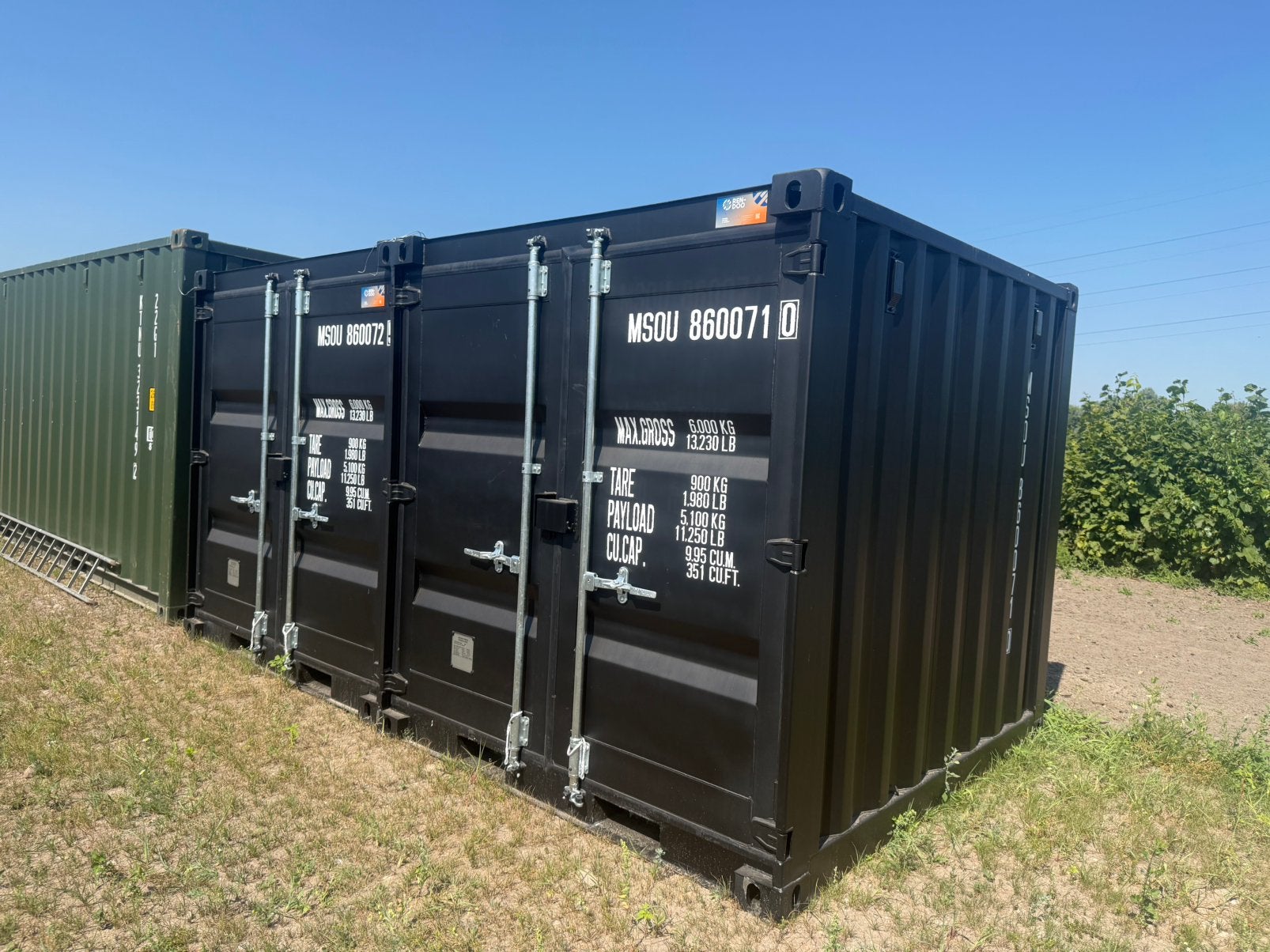 Zeecontainers, Enlèvement