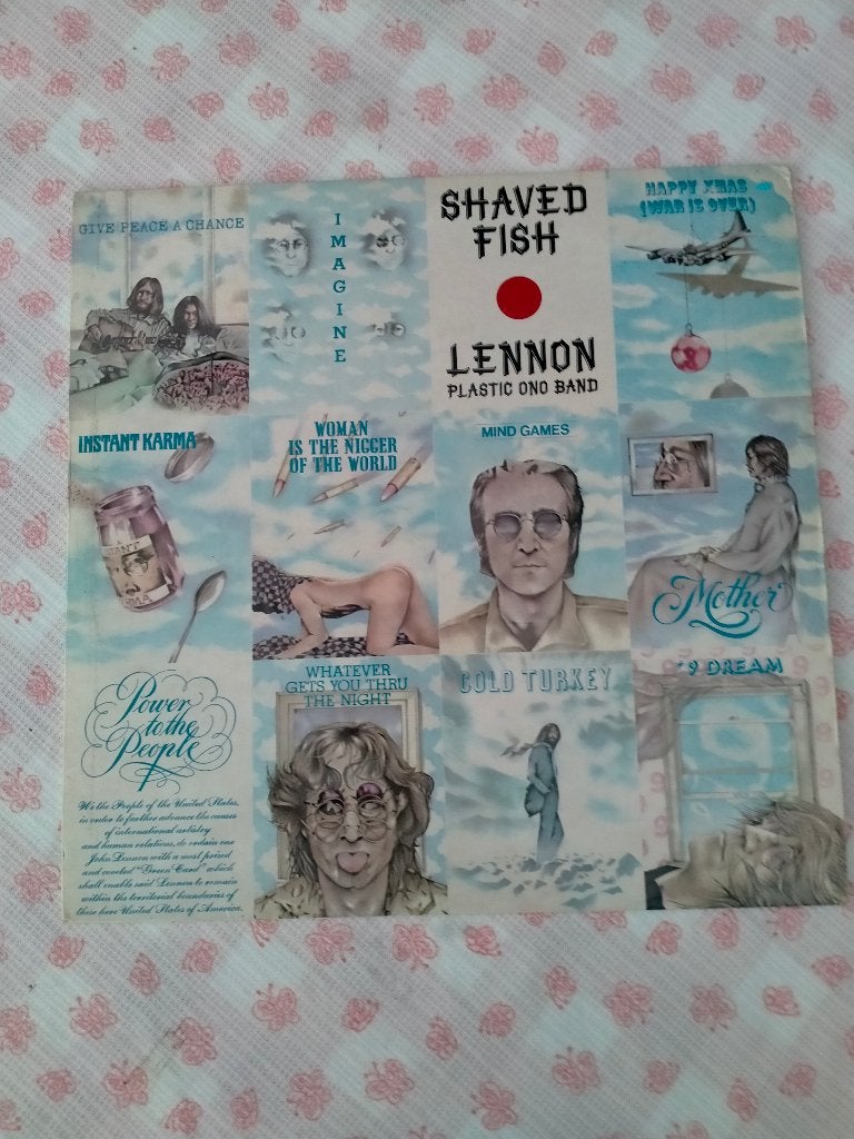 LENNON plastic ono band "Shaved Fish" Lp, CD & DVD, Vinyles | Rock, Enlèvement, 1970 - 1979, Utilisé, Chanteur-compositeur