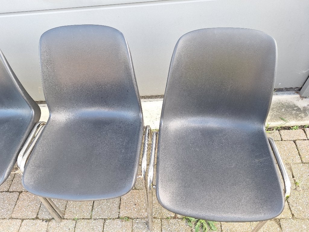 6 kuipstoelen, Huis en Inrichting, Ophalen, Vijf, Zes of meer stoelen, Kunststof, Gebruikt