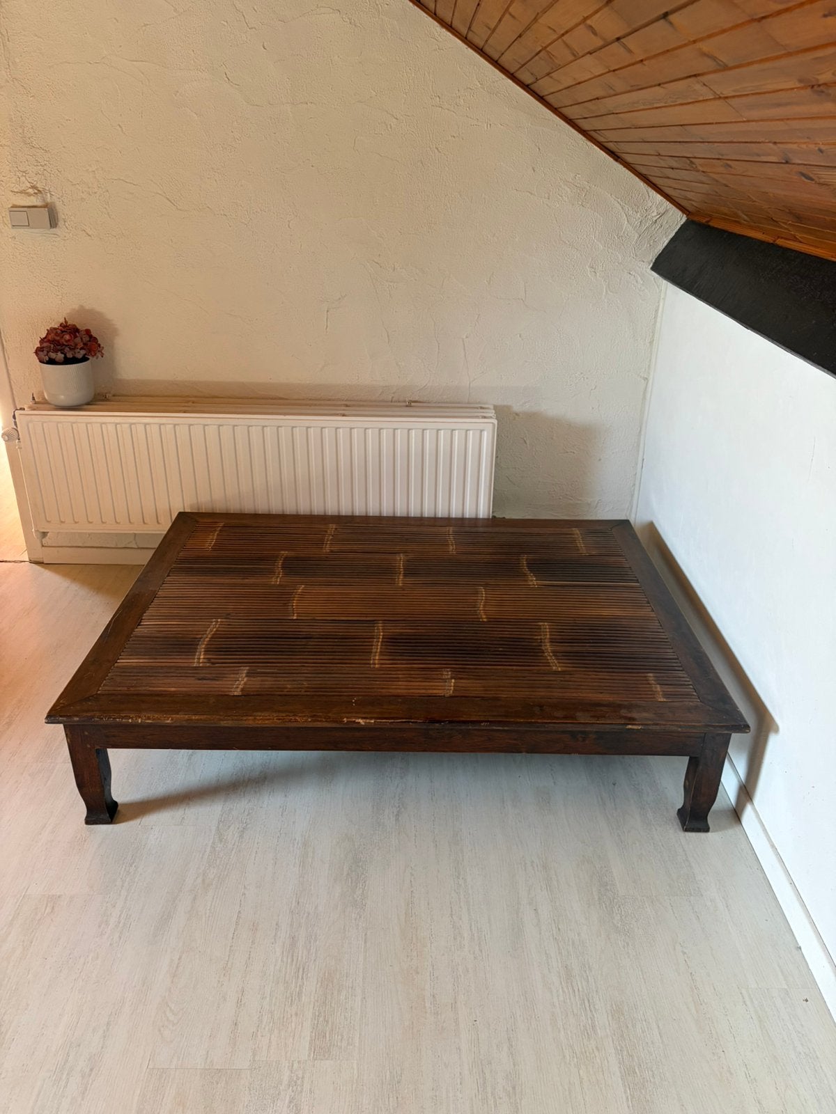 Gratis houten salontafel, Ophalen, Gebruikt, 100 tot 150 cm, 150 tot 200 cm