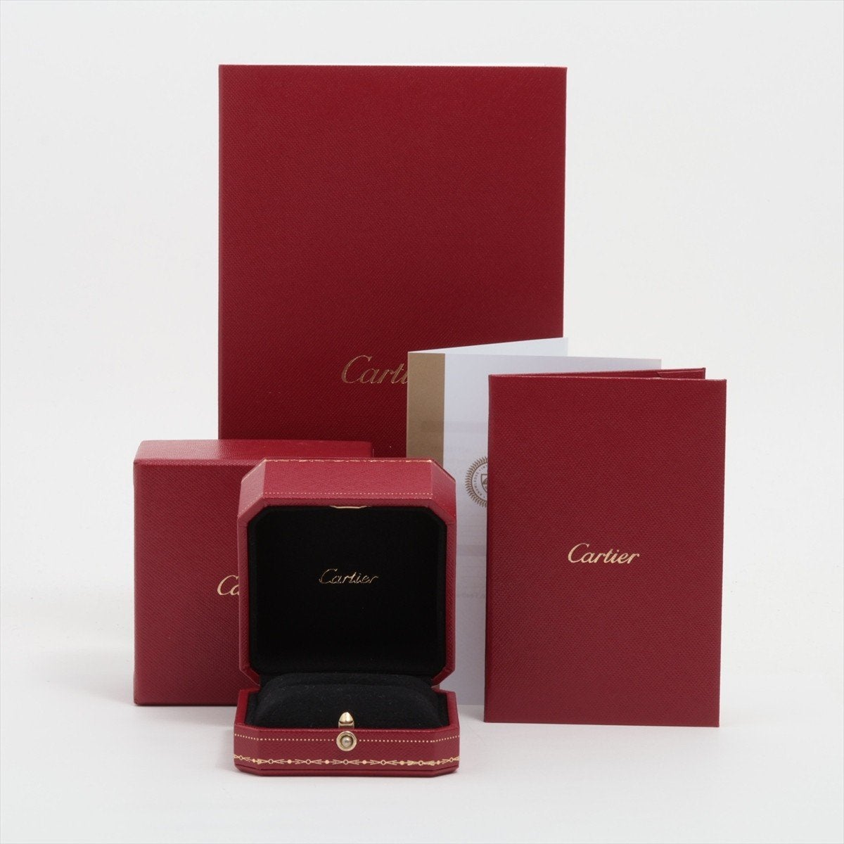 Bague Solitaire Cartier 1895, Bijoux, Sacs & Beauté, Enlèvement ou Envoi, Plus petit que 17, Comme neuf, Argent
