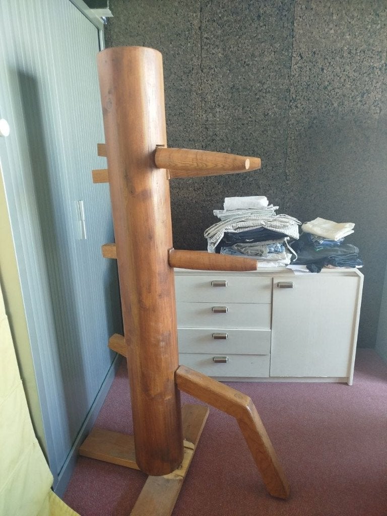 Mannequin d'entraînement Wing-Chun, Enlèvement, Comme neuf, Autres, Équipement d'arts martiaux