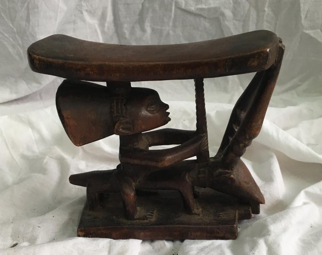 Congo DRC Hoofdsteun mid century Afrika, Antiek en Kunst, Ophalen of Verzenden