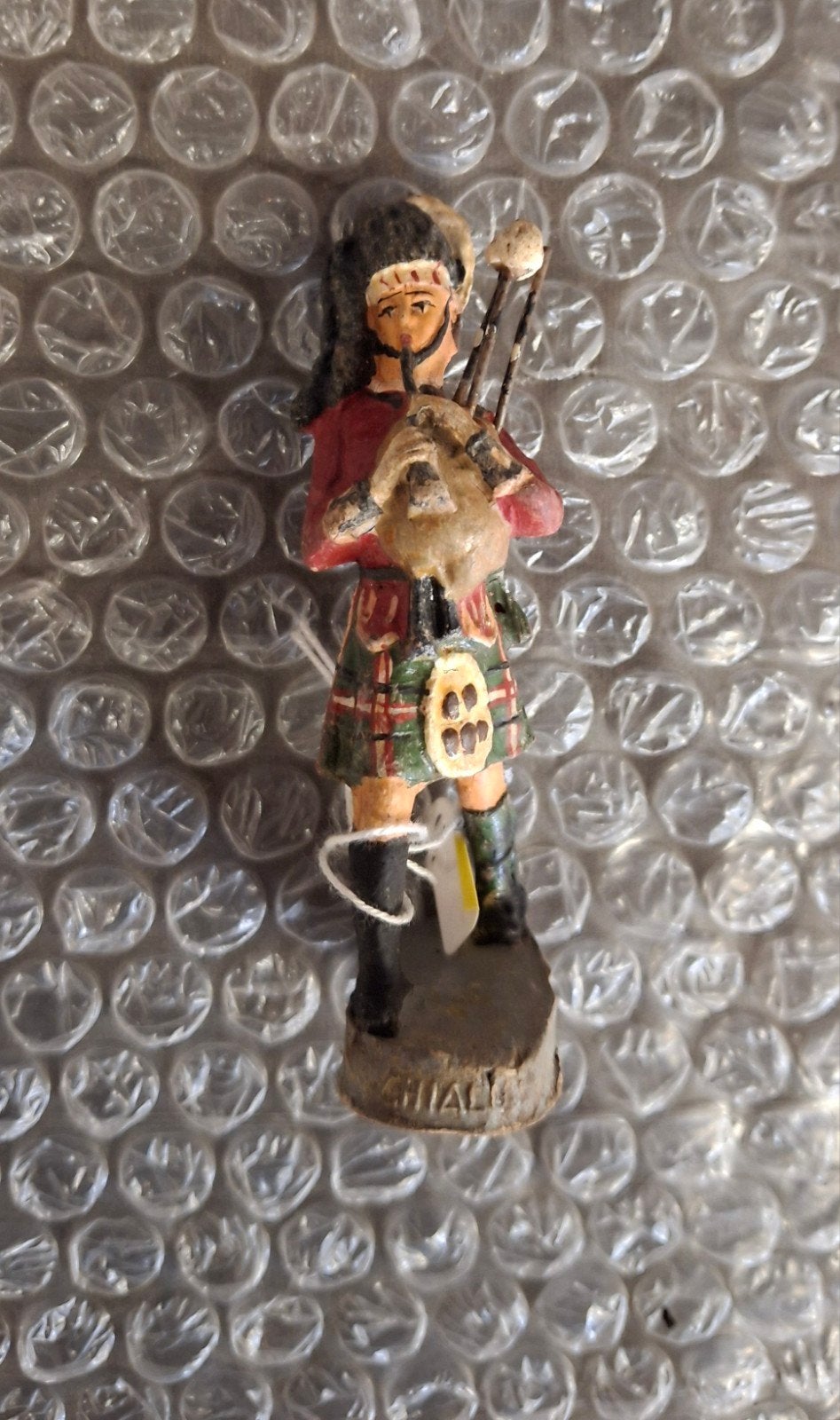 figurine Schotse doedelzakspeler, Ophalen