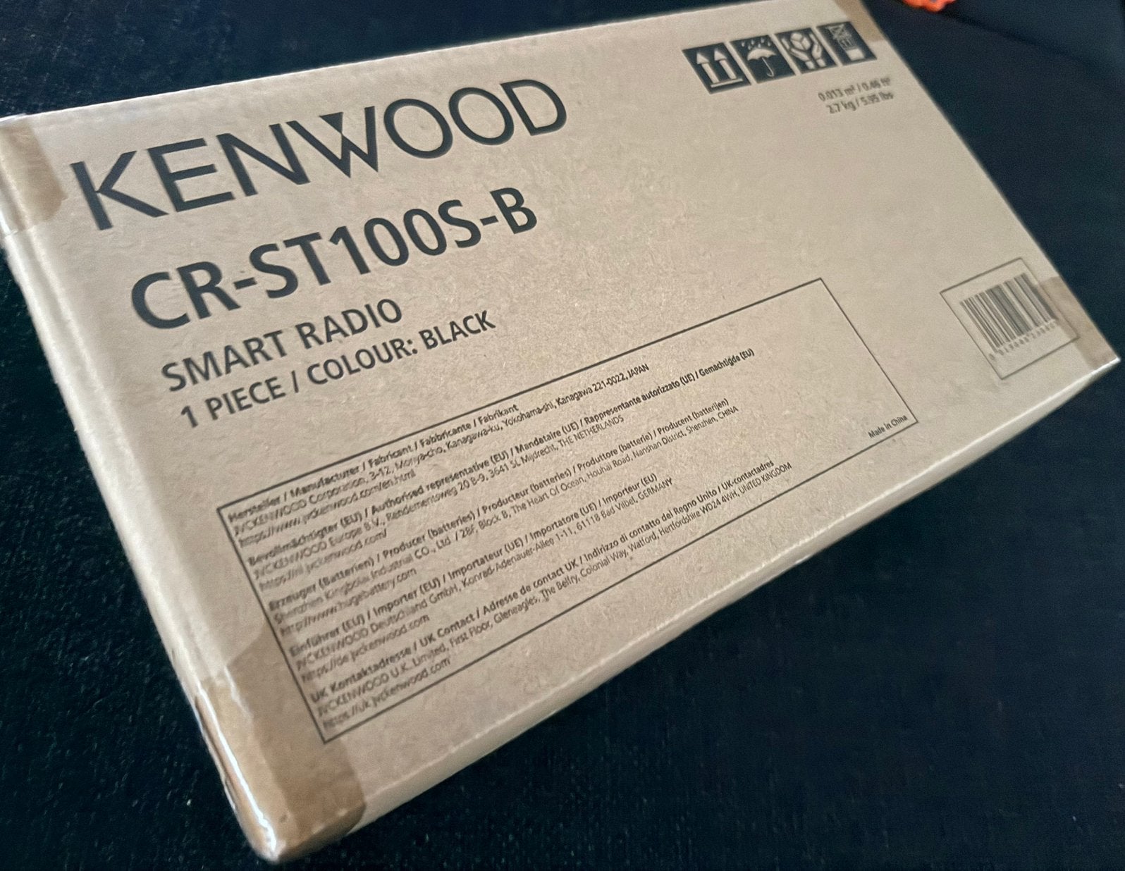 Kenwood CR-ST100S-B Smart Radio DAB+/int/Spotify New in box!, Audio, Tv en Foto, Radio's, Ophalen of Verzenden, Nieuw, Radio