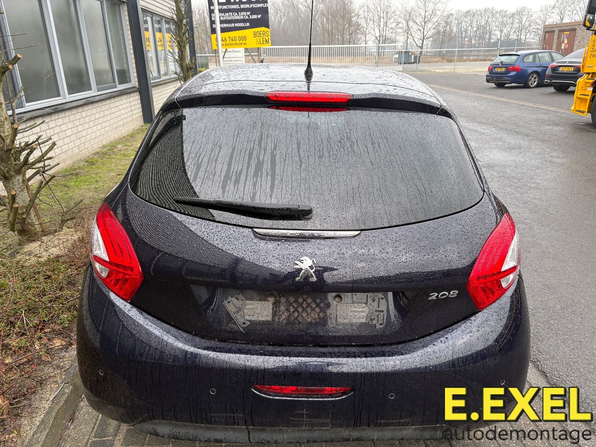 Achterklep Peugeot 208 I 2012-2019 Paars, Arrière, -, Origine de la pièce connue, Haillon arrière