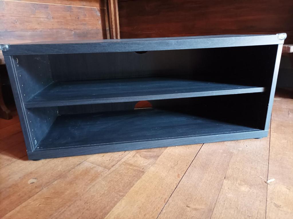 Meuble TV télévision Ikea noir, Neuf, 25 à 50 cm, Moins de 100 cm, Enlèvement