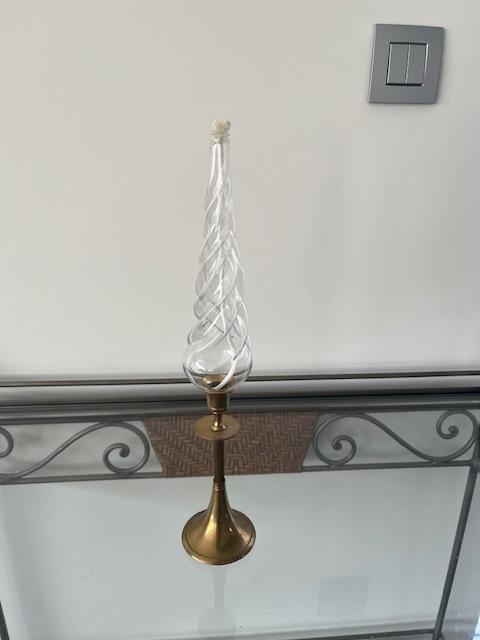 Koperen kandelaar / olielamp, Antiek en Kunst, Ophalen of Verzenden, Koper