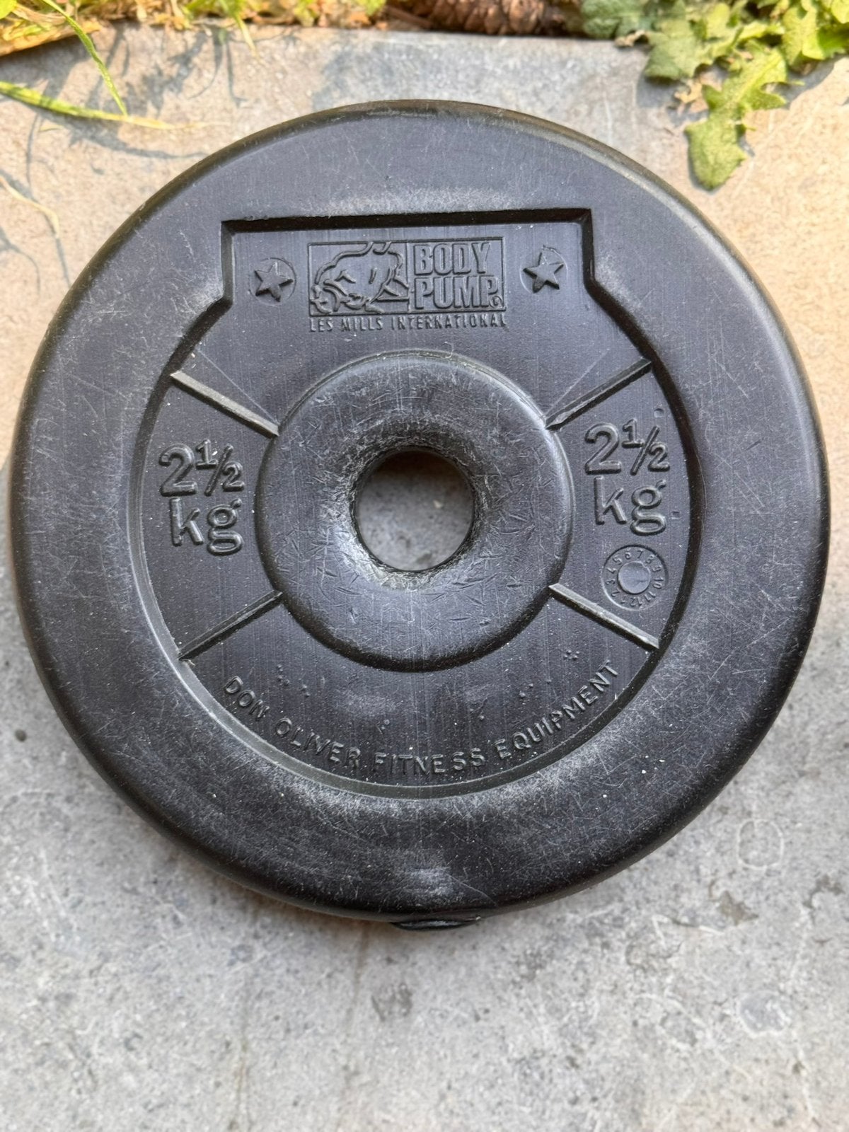 Don Oliver bodypump halterschijf 2,5kg of 2kg, Ophalen, Zo goed als nieuw, Halterschijven
