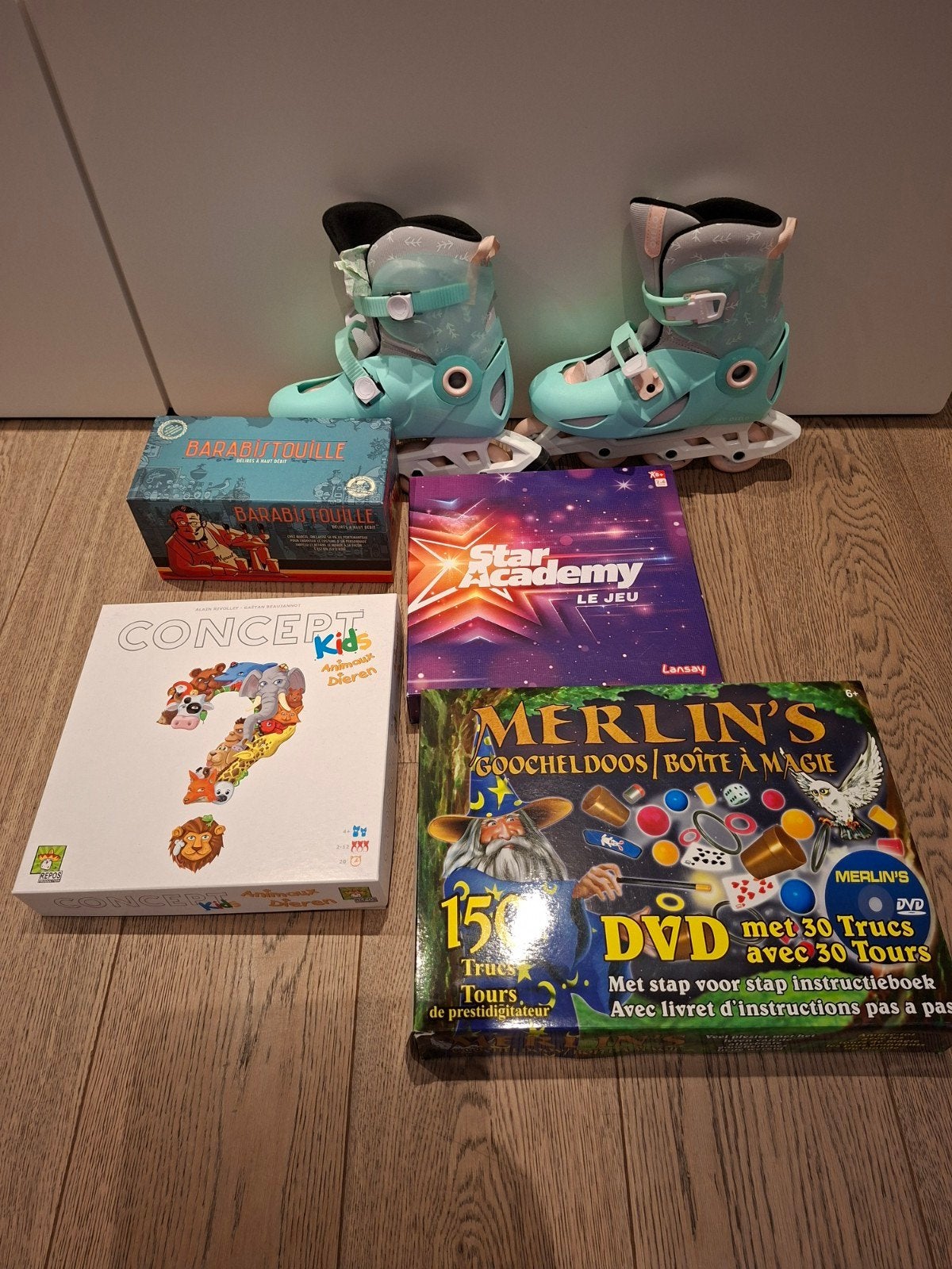 lot de jeux + patins, Enlèvement