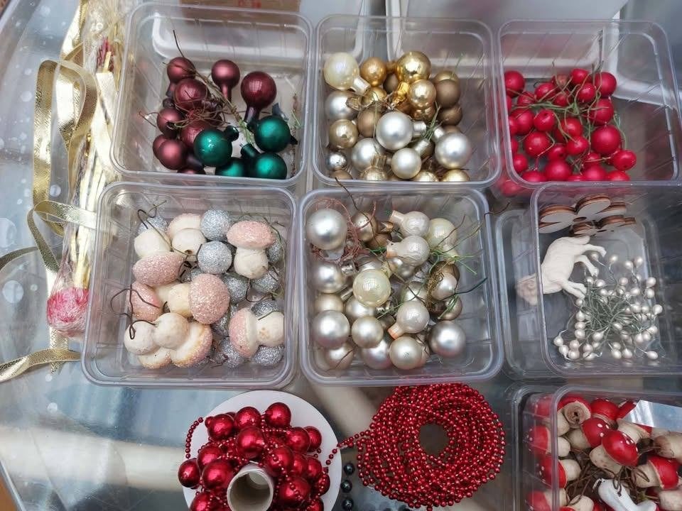 Kerst: materiaal om zelf kerststukjes te maken, Enlèvement, Comme neuf