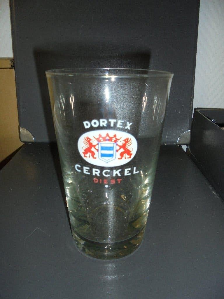 oud bierglas Dortex Cerckel Diest, Ophalen of Verzenden, Zo goed als nieuw