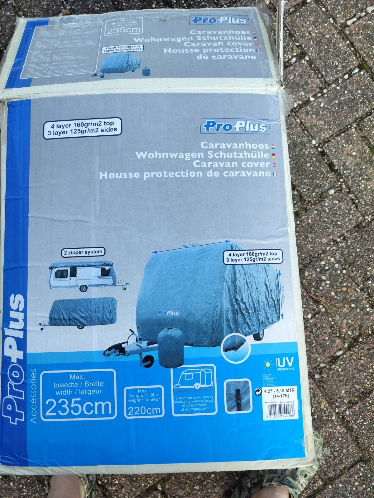 beschermhoes voor caravan, Caravans en Kamperen, Ophalen, Zo goed als nieuw