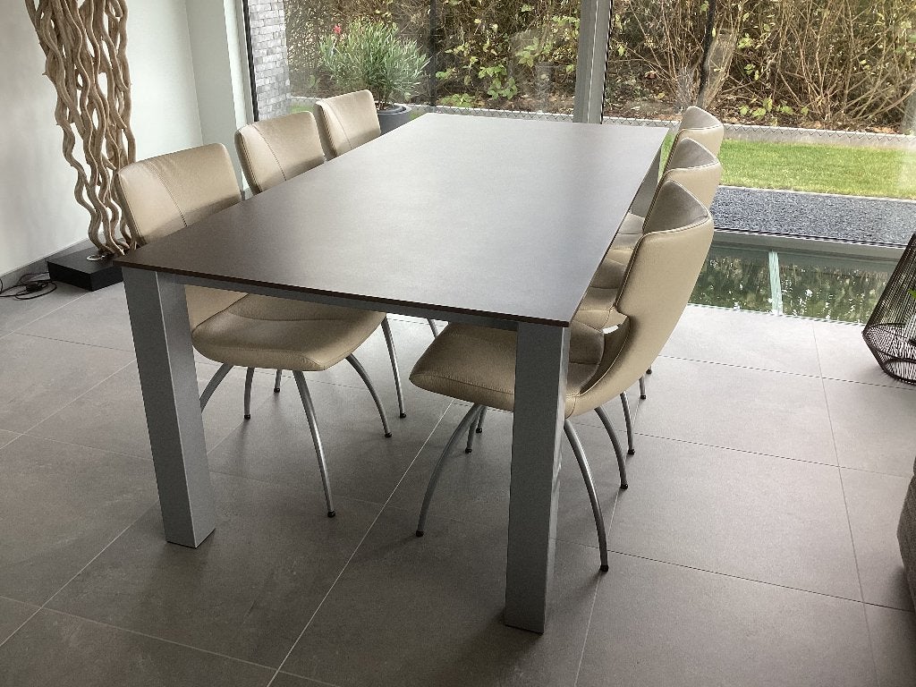 Eetkamer en salontafel in Silestone, Maison & Meubles, Tables | Tables de salon, 150 à 200 cm, 100 à 150 cm, Enlèvement, Utilisé