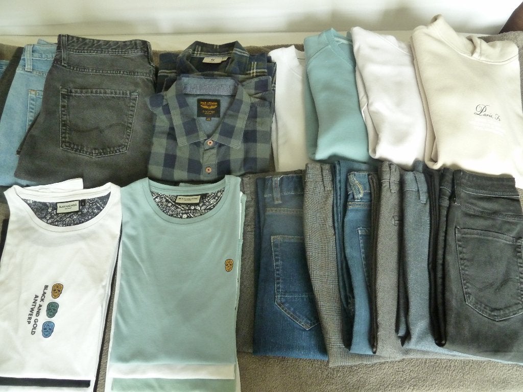 diverse stuks herenkleding ,  diverse maten, Ophalen of Verzenden, Zo goed als nieuw, Maat 52/54 (L), Overige kleuren
