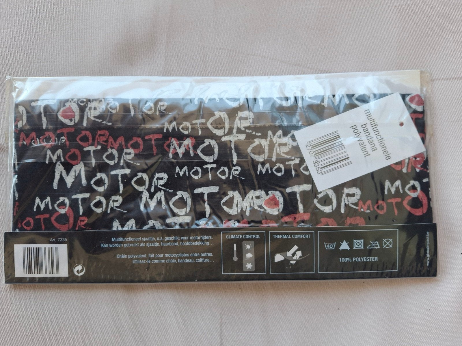Bandana voor motorrijders, Enlèvement