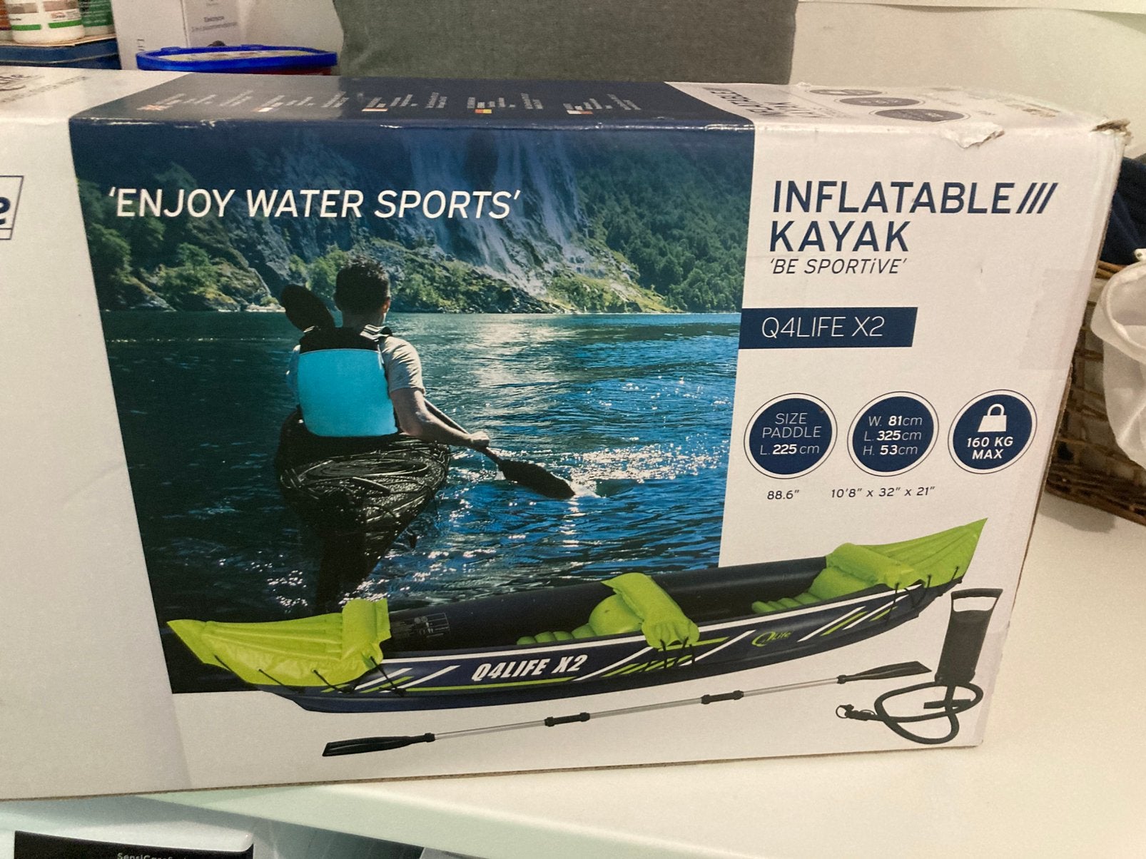 Kayak gonflable, Enlèvement, Gonflable, Utilisé, 2 personnes