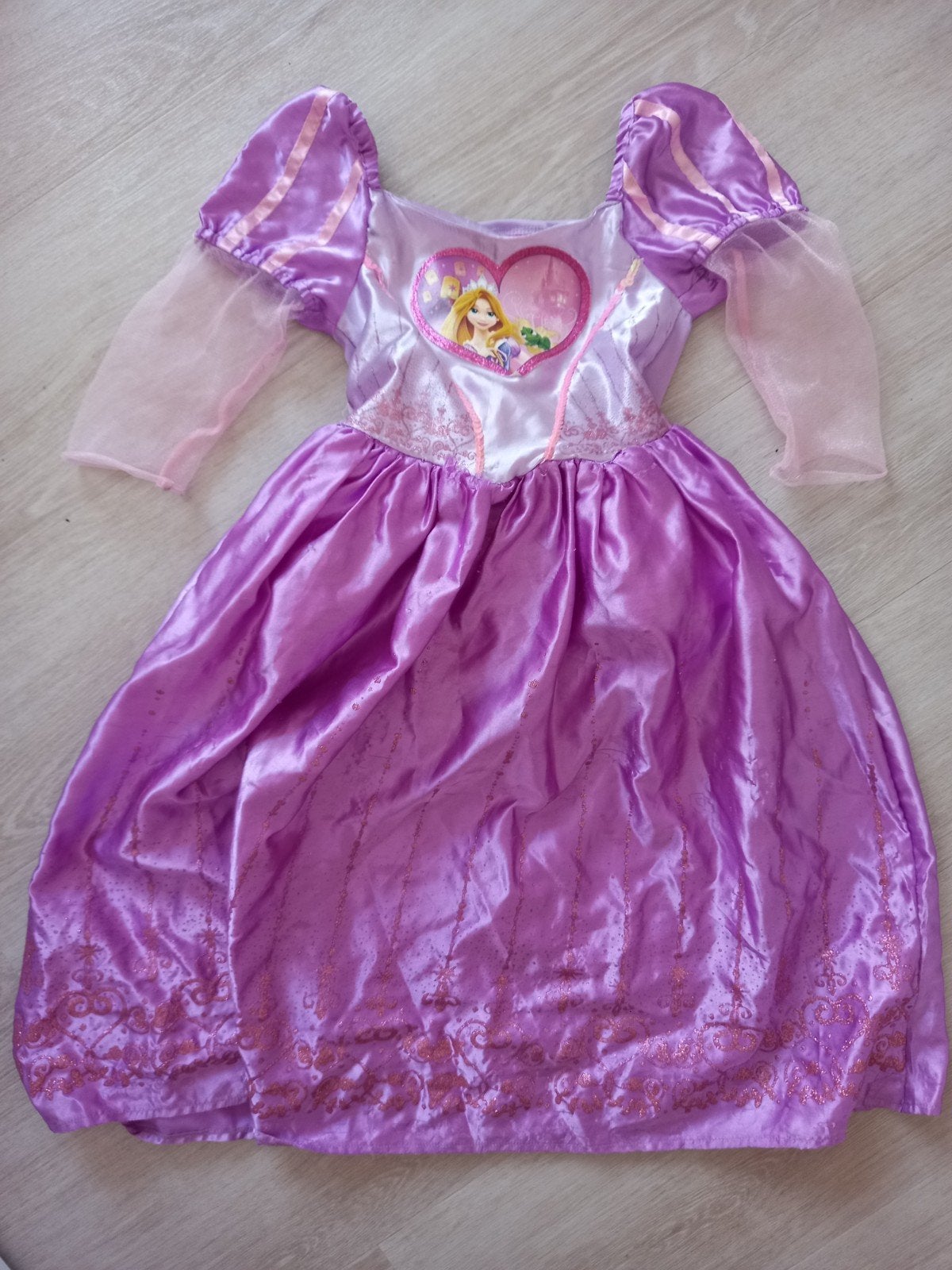 costume Raiponce, Ophalen, Zo goed als nieuw, 110 t/m 116, Meisje