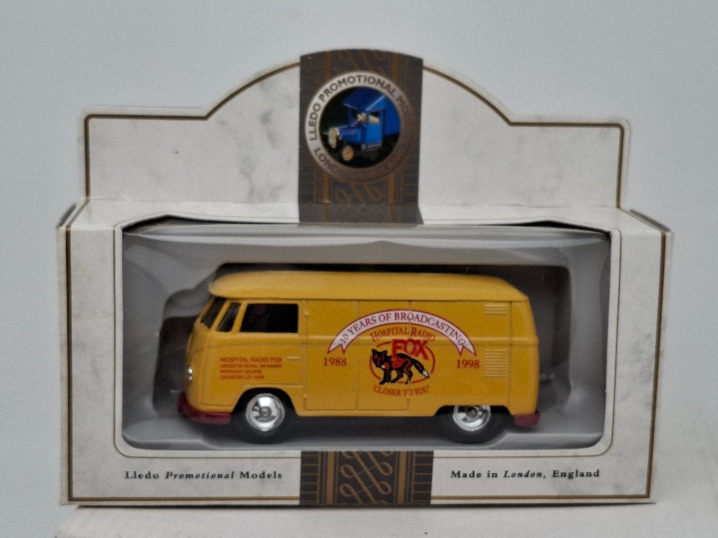 VW T1 "Radio Fox Leicester" - Lledo 1/43, Hobby en Vrije tijd, Modelauto's | 1:43, Zo goed als nieuw, Auto, Corgi, Verzenden