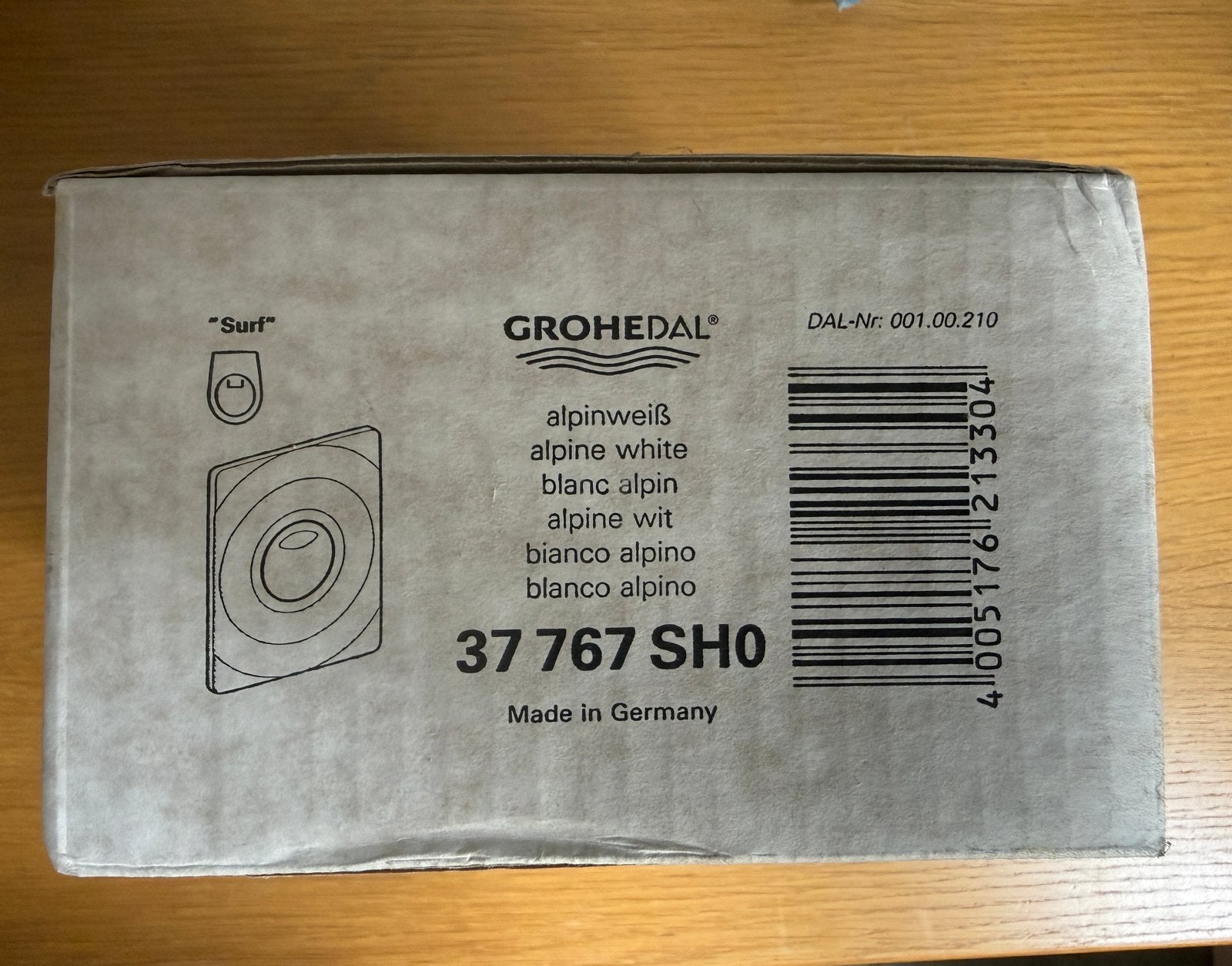 GROHE Surf Bedieningsplaat 37767SH0 EAN: 4005176213304, Doe-het-zelf en Bouw, Sanitair, Ophalen of Verzenden, Nieuw, Toilet