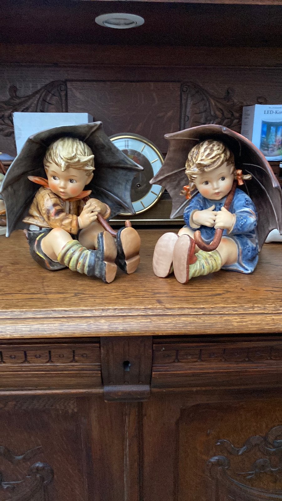 Hummel set jongen en meisje. 22 cm groot, Ophalen, Zo goed als nieuw, Hummel