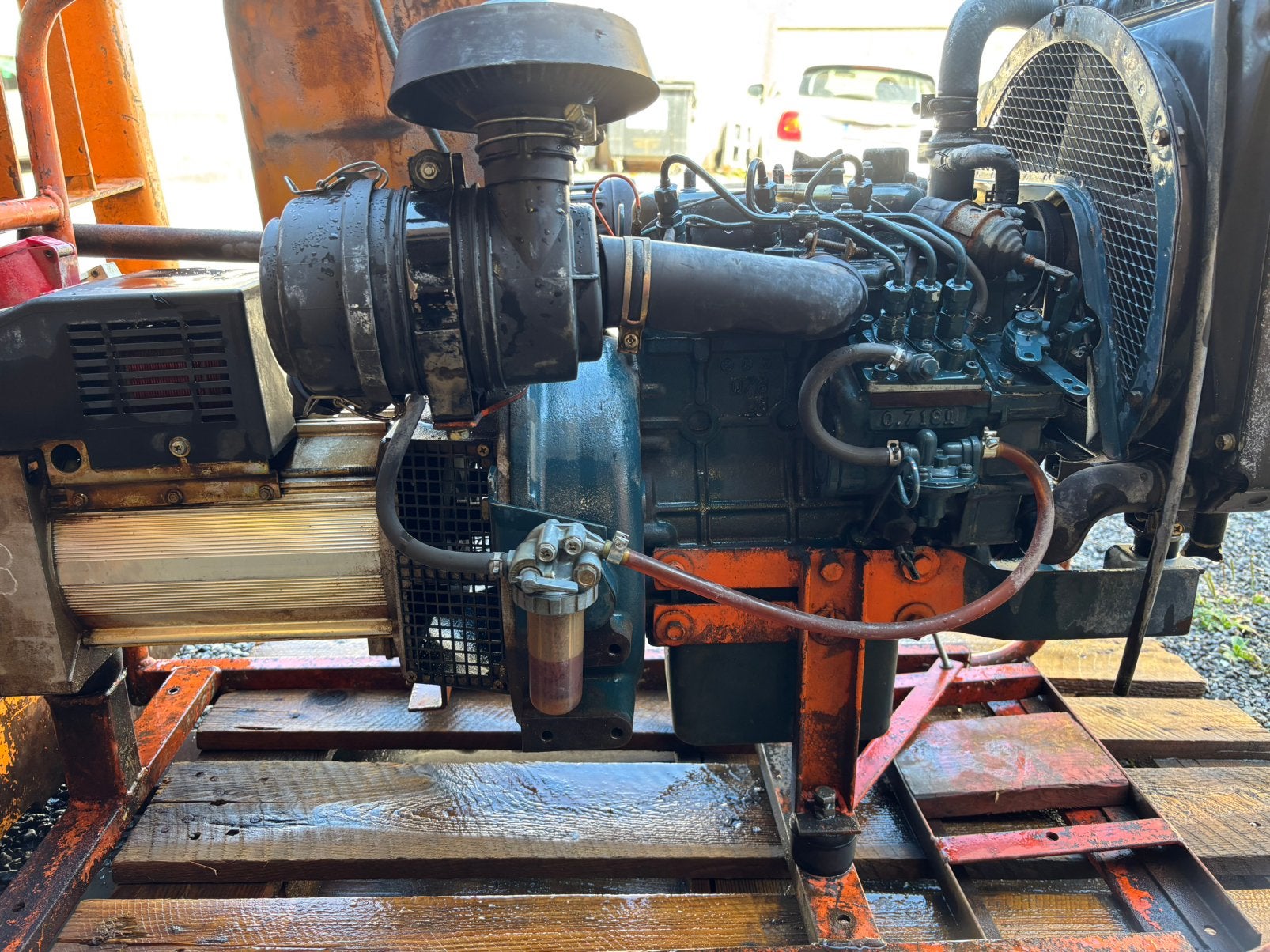Groupe électrogène moteur kubota, Enlèvement, Utilisé, Moteur diesel