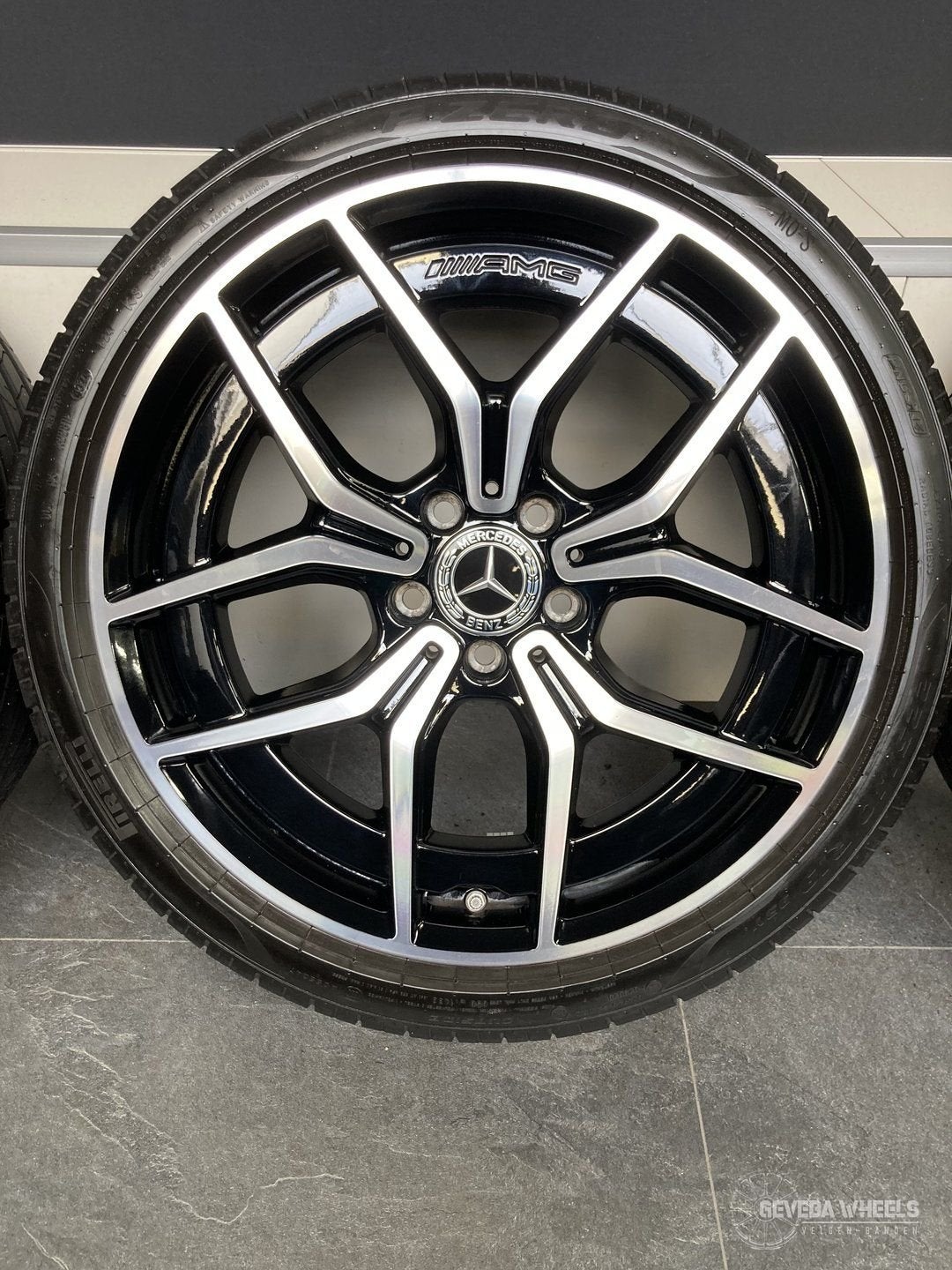 19” originele Mercedes C klasse W206 AMG velgen banden 5x112, Auto-onderdelen, Banden en Velgen, 19 inch, Gebruikt, -, -