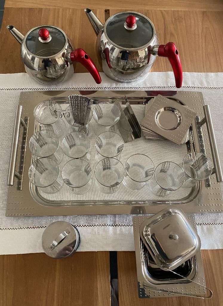 Karaca Turks Theeservies (Çay Seti) 12p – NIEUW –  Compleet, Huis en Inrichting, Keuken | Servies, Nieuw, Compleet servies, Overige stijlen