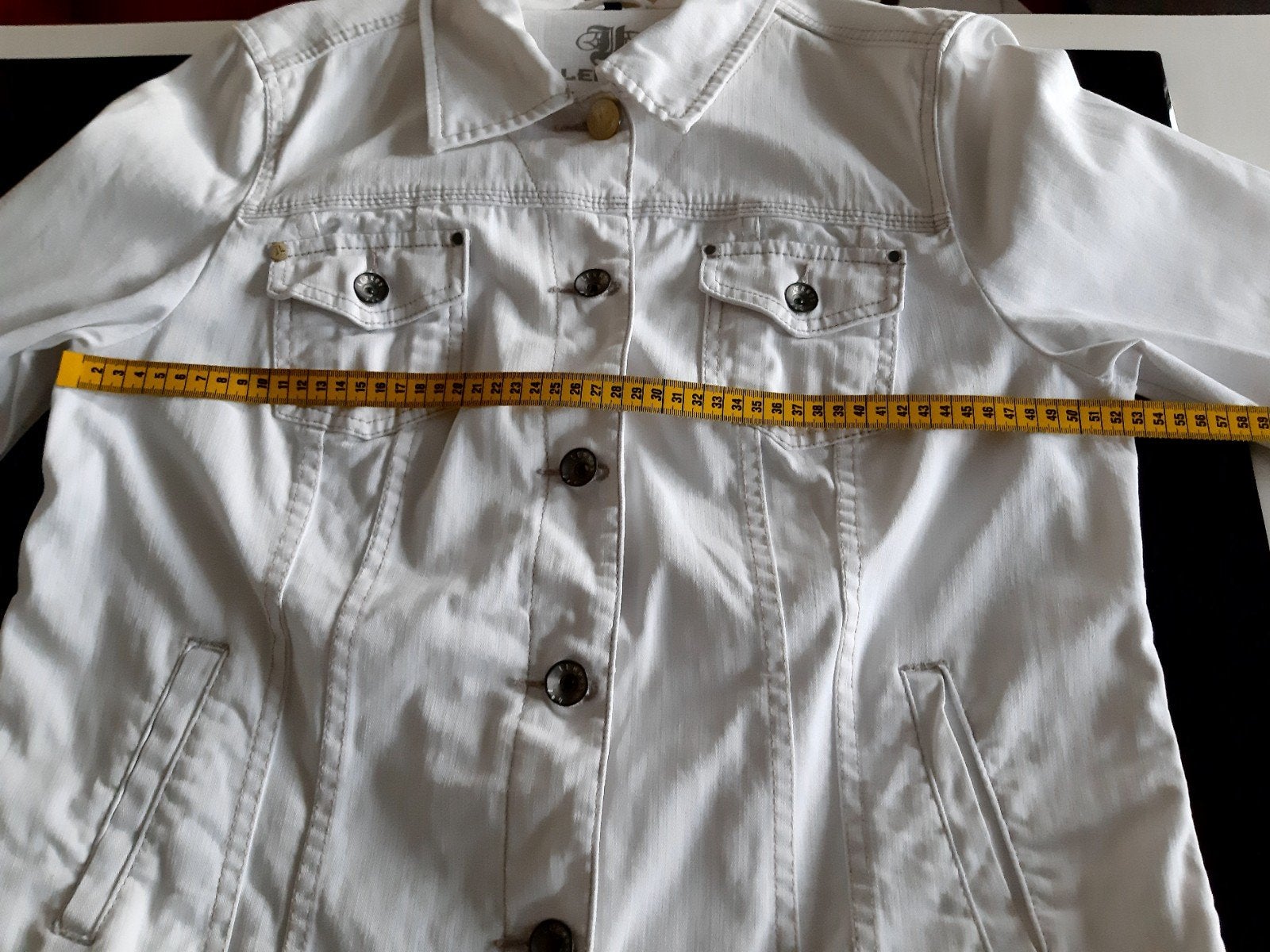 Wiite jeans vest dames merk Lerros mt 44, Enlèvement ou Envoi