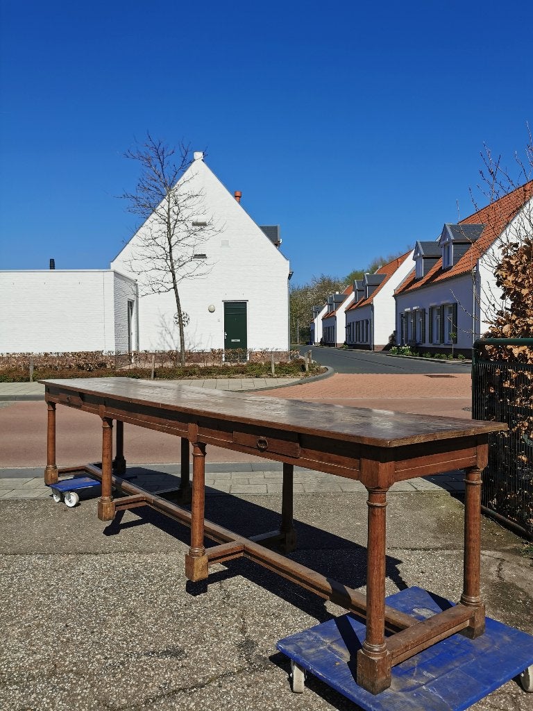 Antieke kloostertafel 335 cm lang!!, Antiek en Kunst, Ophalen