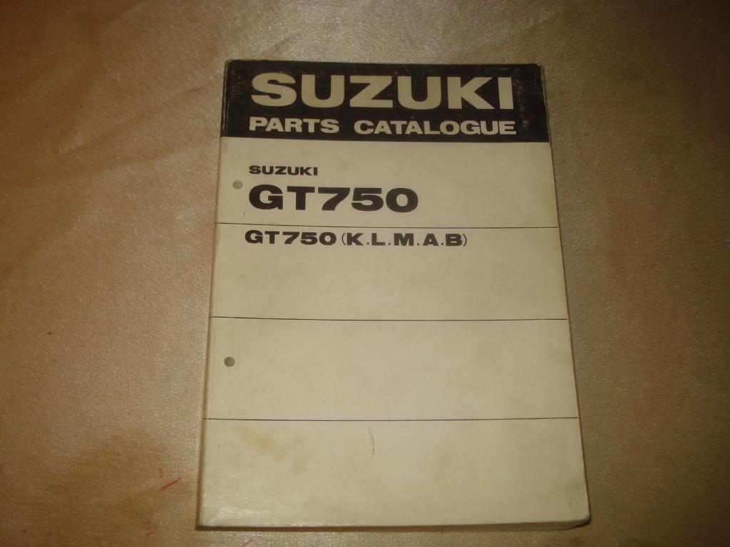 SUZUKI GT750 K-L-M-A-B Ancien Catalogue des Pièces, Ophalen of Verzenden, Suzuki