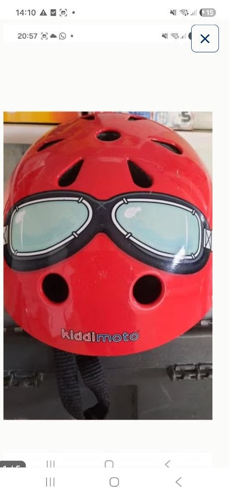 Kinder fietshelm, Ophalen