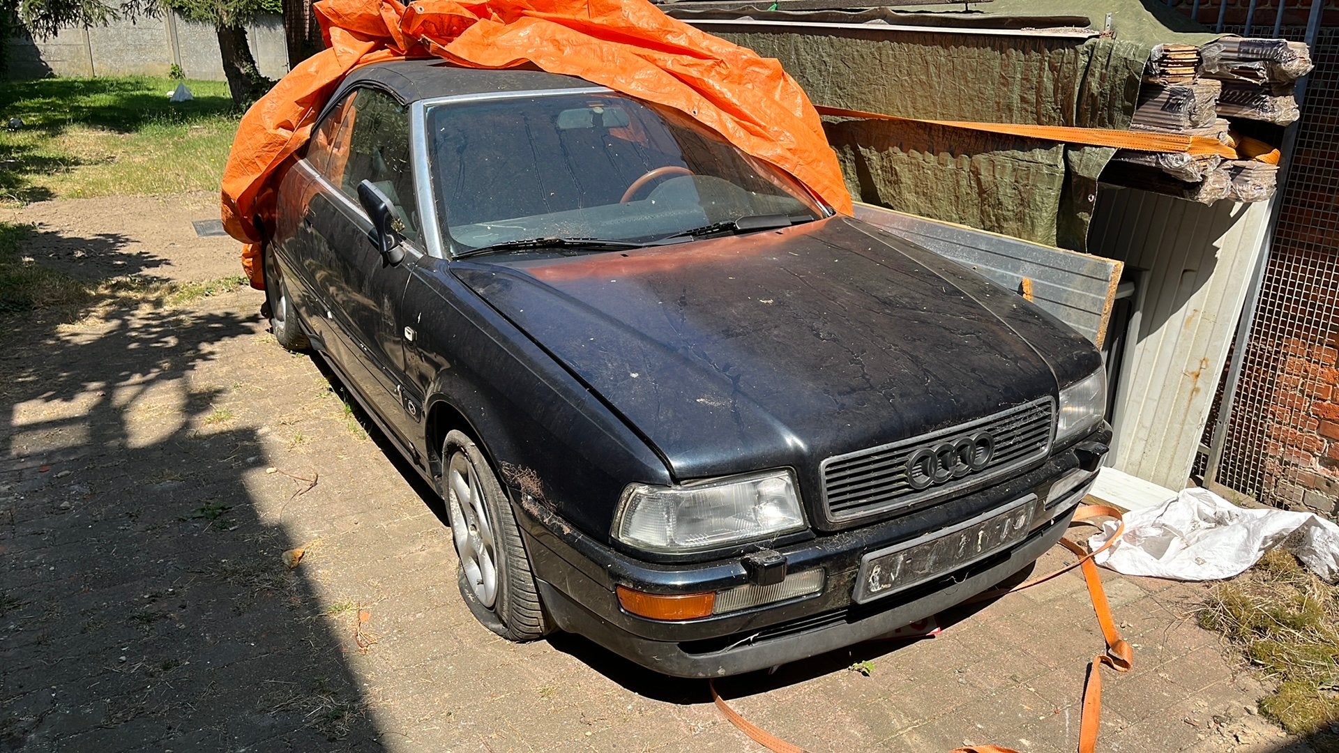 Audi cabrio b4, Auto's, Audi, Cabriolet, Blauw, Leder, Handgeschakeld