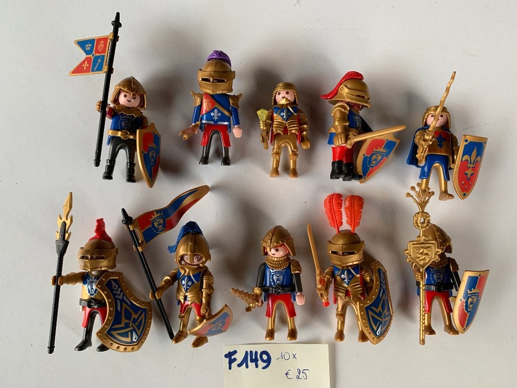 PLAYMOBIL F149: LOT 10 GOLDEN LEEUWENRIDDERS, Kinderen en Baby's, Losse onderdelen, Nieuw, Ophalen of Verzenden, Knights