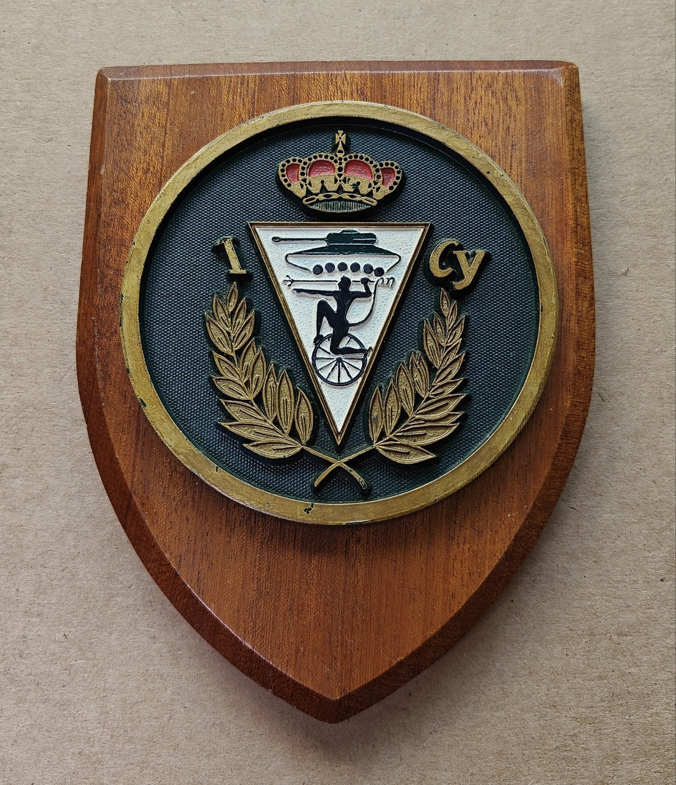 1ste Regiment Karabiniers-Wielrijders Crest, Ophalen of Verzenden, Landmacht, Embleem of Badge