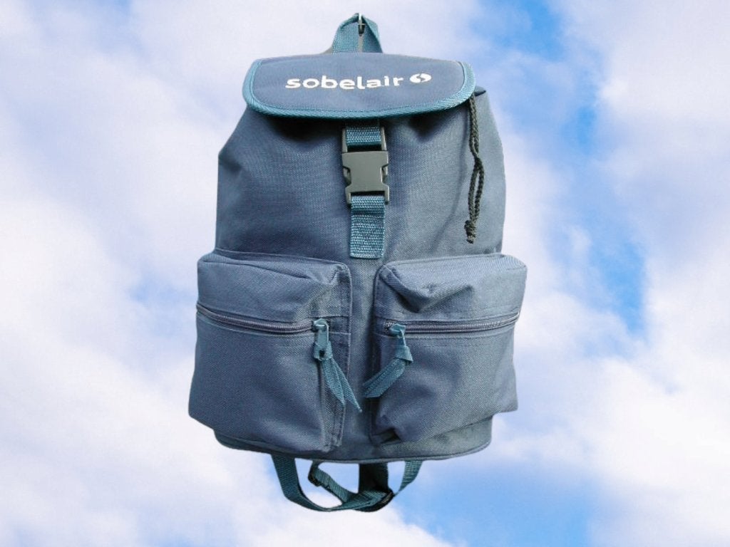 Sobelair Bag Backpack Silver Logo Sabena, Ophalen of Verzenden, Nieuw, Blauw