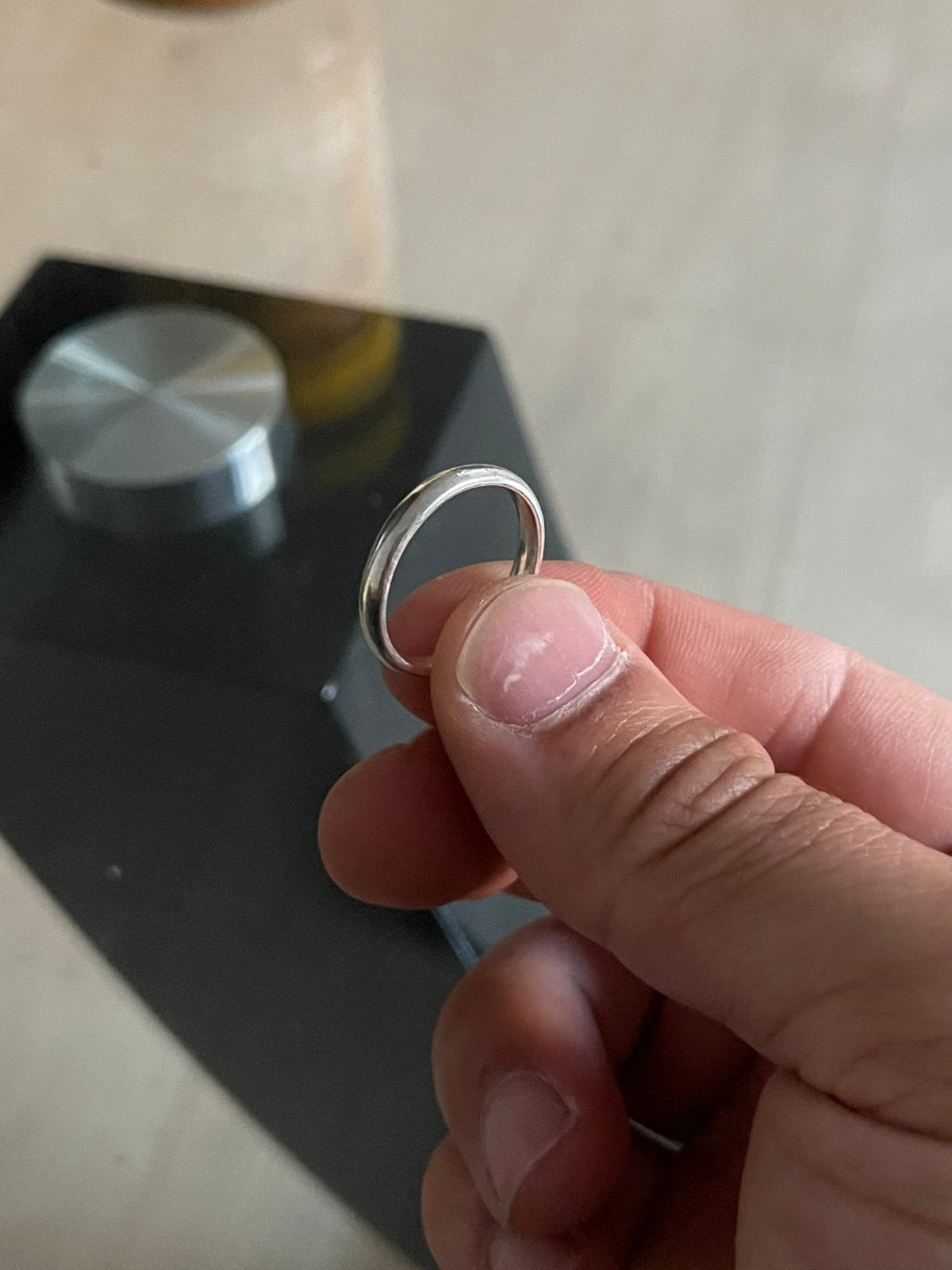 Bague in Argent style Classique, Handtassen en Accessoires, Ringen, Ophalen, Zo goed als nieuw, Zilver, Zilver