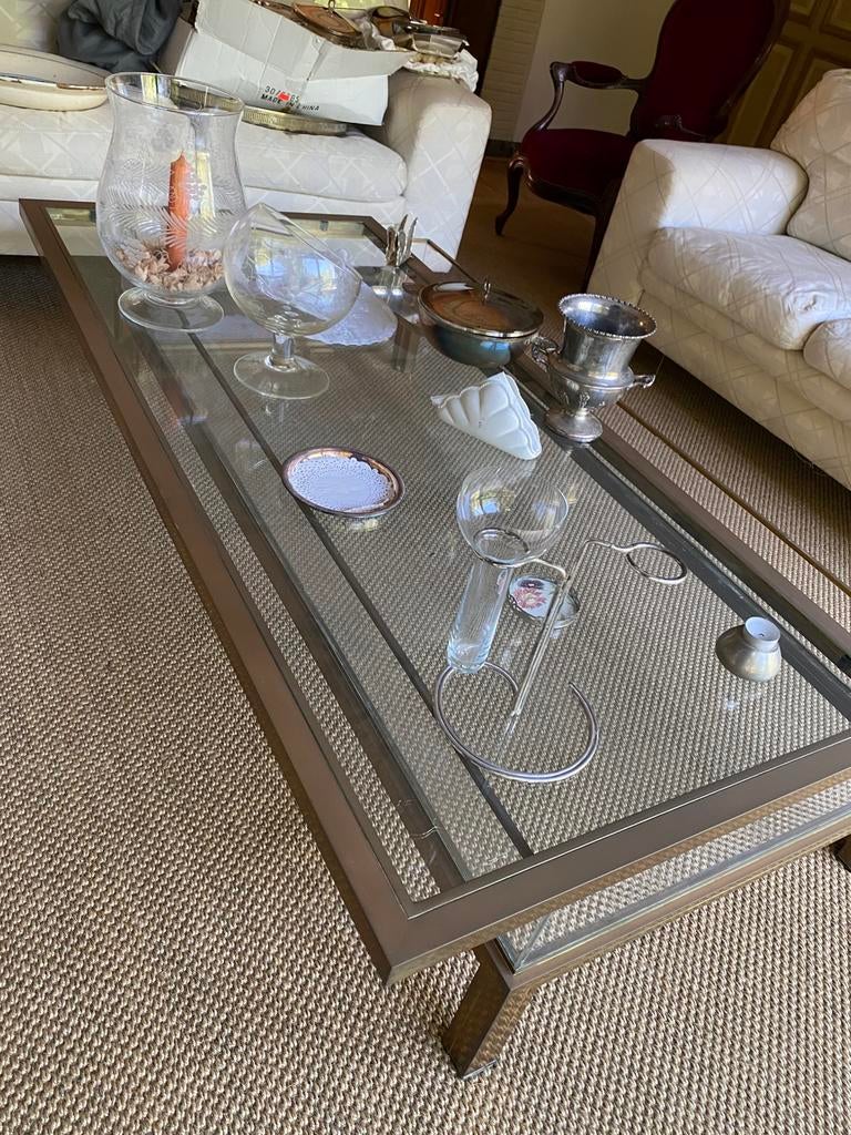 Belgochrom salontafel, Huis en Inrichting, Tafels | Salontafels, Ophalen, 100 tot 150 cm, 50 tot 75 cm, 50 tot 100 cm