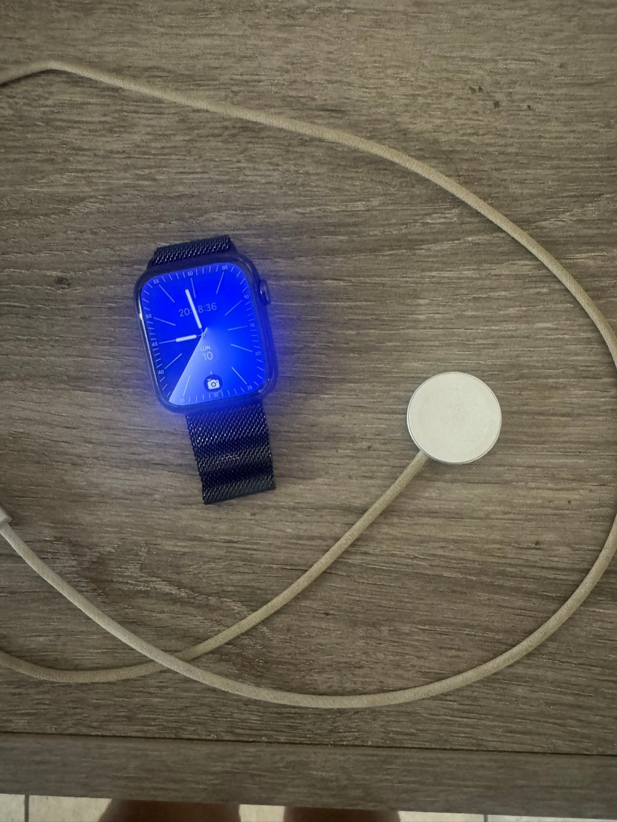 Apple Watch Series 9 45 mm Acier Inoxydable GPS + Cellular, Ophalen, Gebruikt, IOS, Conditie