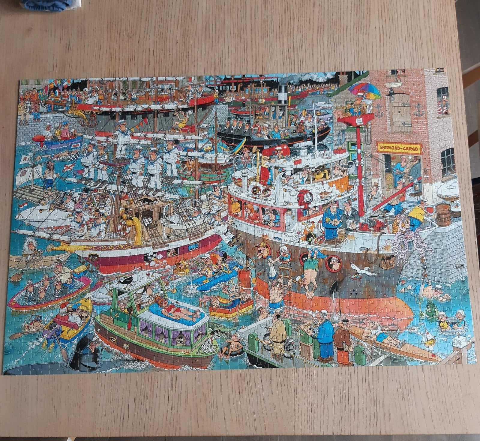 Toffe puzzel Jan van Haasteren 1500 stuks De haven, Hobby en Vrije tijd, Ophalen