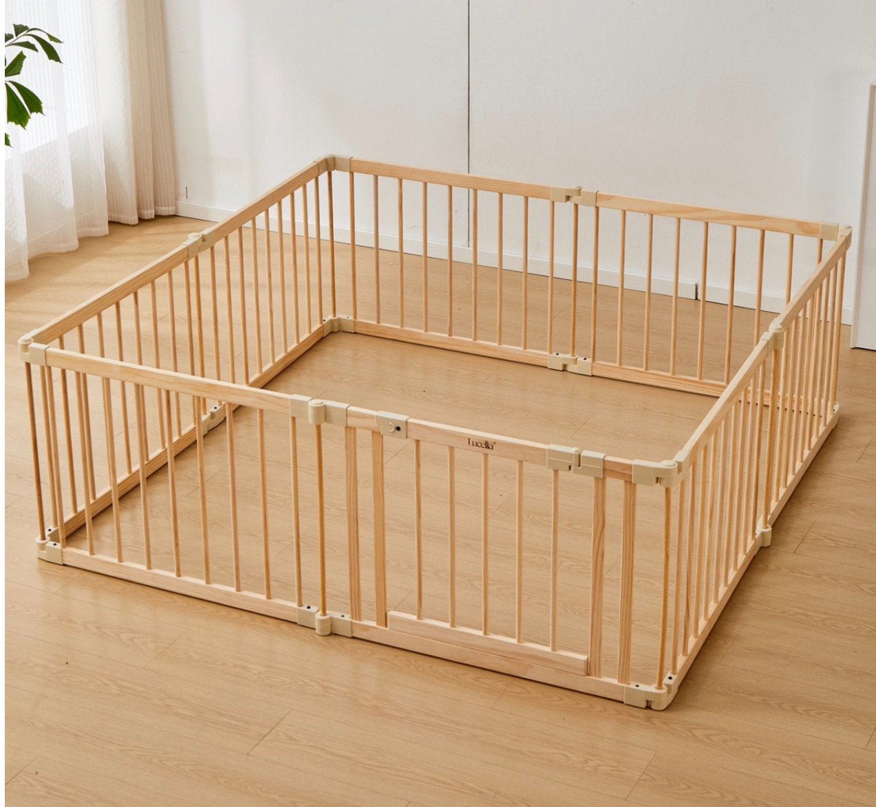 Prachtige inklapbare houten baby playpen, Ophalen, Nieuw