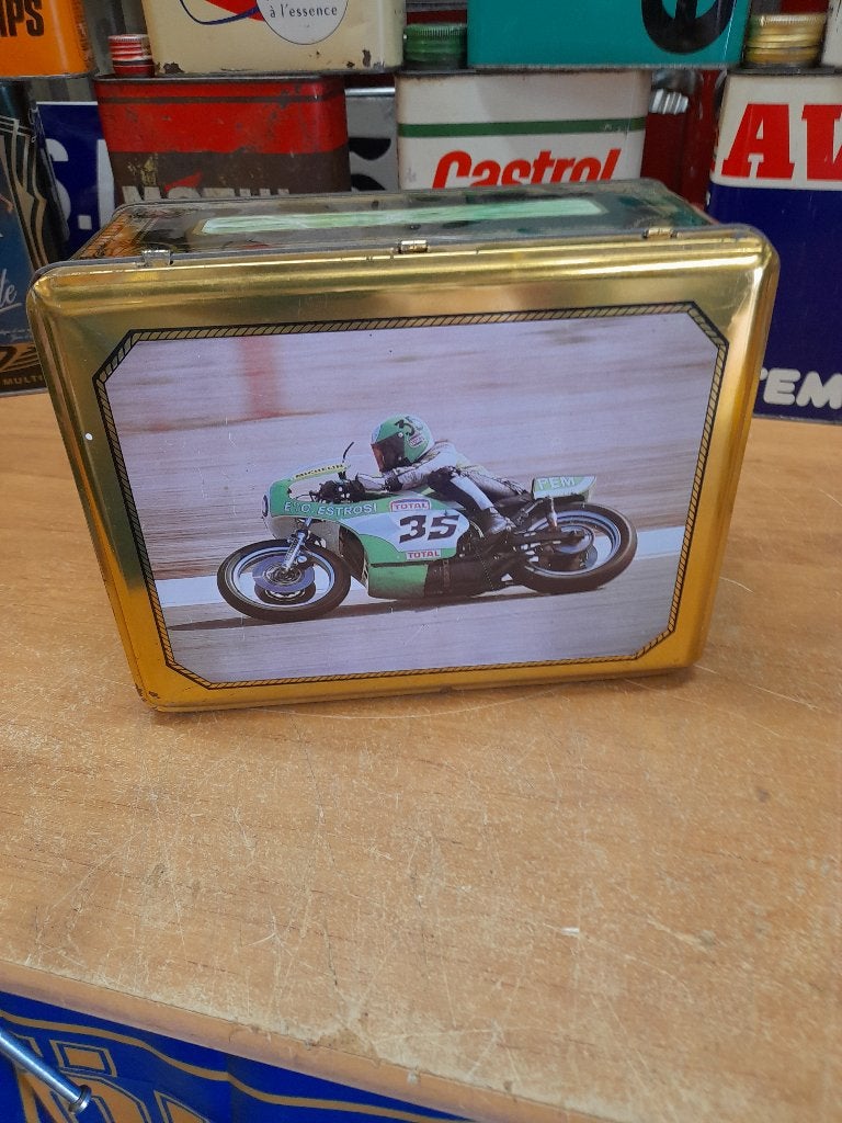 Oude grote lege doos Yamaha 750 estrosi, Verzamelen, Verzenden, Gebruikt, Overige, Overige merken